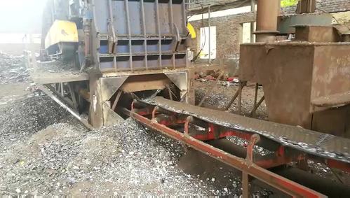 厂家热销大型油漆桶破碎机 自行车粉碎机厂家 废钢破碎机生产线